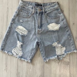 High Waisted Jean Shorts